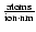 $\frac{{\rm atoms}}{{\rm ion \cdot nm}}$