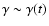 $\gamma\sim \gamma(t)$