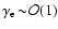 $\rm\gamma_e\!\sim\! {\cal{O}}(1)$