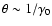 $\theta\sim 1/\gamma_0$