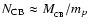 $N_{\rm CB}\approx M_{_{\rm CB}}/m_{p}$