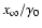 $x_\infty/\gamma_0$