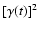 $[\gamma(t)]^2$
