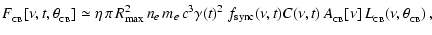 $\displaystyle F_{_{\rm CB}}[\nu,t,\theta_{_{\rm CB}}] \simeq
\eta\, \pi\,R_{\rm...
...nu,t)
C(\nu,t)\, A_{_{\rm CB}}[\nu]\, L_{_{\rm CB}}(\nu,\theta_{_{\rm CB}})\, ,$