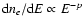 ${\rm d}n_{e}/{\rm d}E\propto E^{-p}$