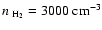 $n_{~{\rm H_{2}}} = 3000 ~{\rm cm^{-3}}$