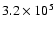 $3.2\times10^5$