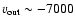 $v_{\rm out}\sim-7000$
