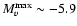 $M_{v}^{\rm max} \sim-5.9$