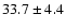 $33.7 \pm 4.4$