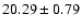 $20.29 \pm 0.79$