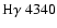 ${\rm H}\gamma\;4340$