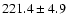 $221.4 \pm 4.9$