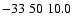 $-33\;50\;10.0$