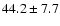 $44.2 \pm 7.7$