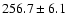 $256.7 \pm 6.1$