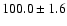 $100.0 \pm 1.6$