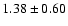 $1.38 \pm 0.60$