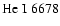 ${\rm He\;I}\;6678$