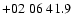 $+02\;06\;41.9$