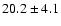 $20.2 \pm 4.1$