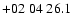 $+02\;04\;26.1$