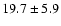 $19.7 \pm 5.9$