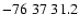$-76\;37\;31.2$