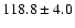 $118.8 \pm 4.0$