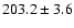 $203.2 \pm 3.6$