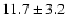 $11.7 \pm 3.2$