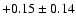 $+0.15 \pm 0.14$