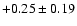 $+0.25 \pm 0.19$