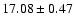 $17.08 \pm 0.47$