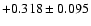 $+0.318 \pm 0.095$