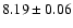 $8.19 \pm 0.06$