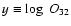 $y \equiv \log~O_{32}$