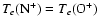 $T_e({\rm N}^+) = T_e({\rm O}^+)$