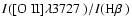 $I(\hbox{[O II]$\lambda 3727$ })/I(\hbox{H$\beta$ })$