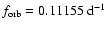 $f_{\rm orb} =
0.11155~{\rm d}^{-1}$