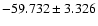 $-59.732 \pm 3.326$
