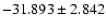 $-31.893 \pm 2.842$