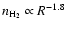 $n_{\rm H_2}\propto R^{-1.8}$