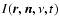$I(\vec{r},\vec{n},\nu,t)$