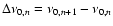$\Delta \nu_{0,n}=\nu_{0,n+1}-\nu_{0,n}$