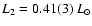 $L_{2}=0.41(3)~L_{\odot}$
