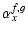 $\displaystyle \alpha^{f,g}_x$