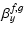 $\displaystyle \beta^{f,g}_y$