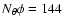 $N_\theta\phi=144$
