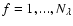 $f=1,...,N_\lambda$